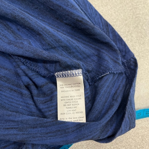 [XL] Toad&Co Imogene Fluid Tunic Top Women’s Space Dye Peplum Hem Stretch Knit - Picture 6 of 6